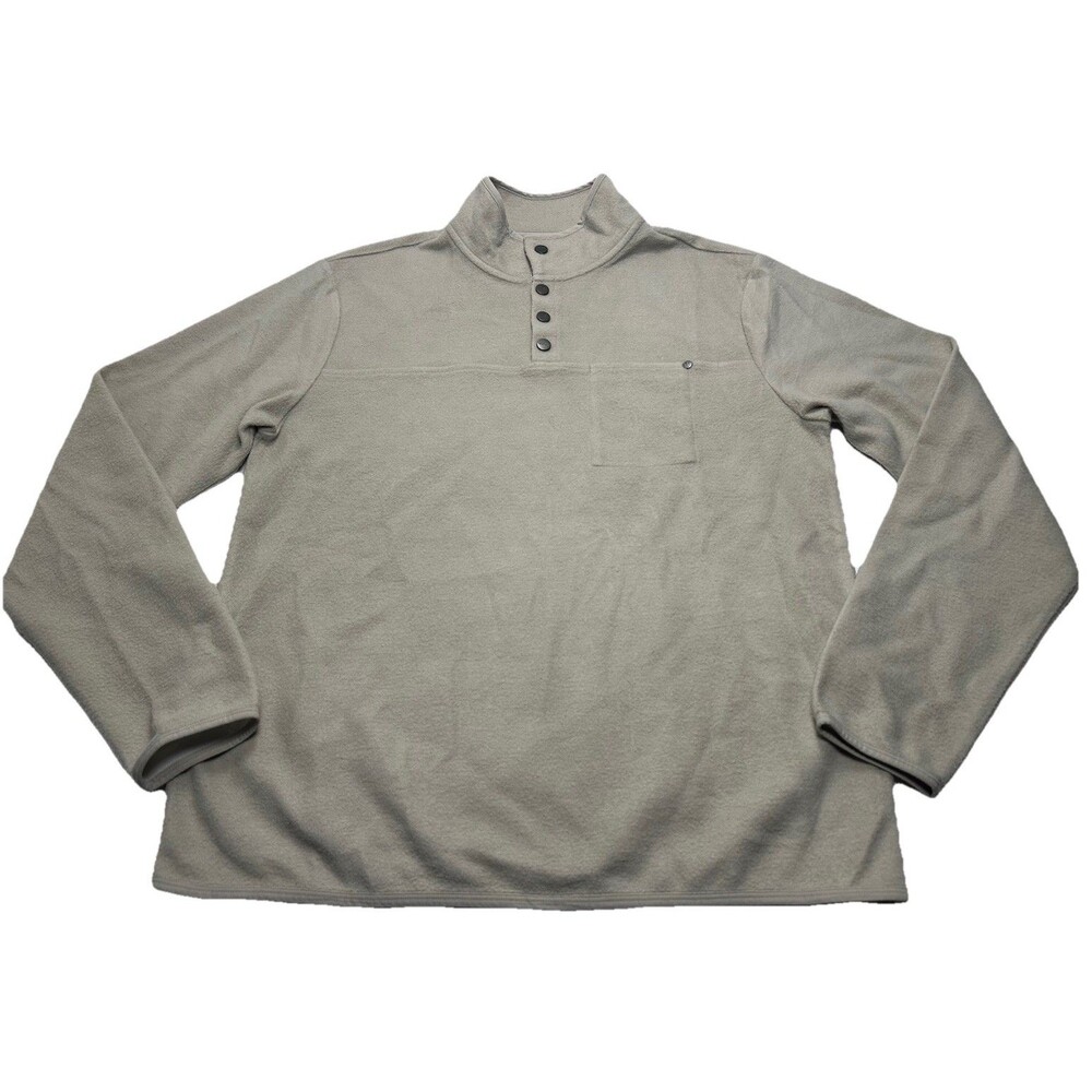 Men's Vuori Venice Wool Pullover Size Large Dark Salt Heather #V544